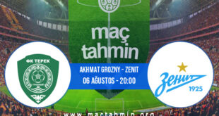 Akhmat Grozny - Zenit İddaa Analizi ve Tahmini 06 Ağustos 2022