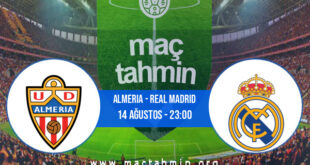 Almeria - Real Madrid İddaa Analizi ve Tahmini 14 Ağustos 2022