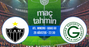 Atl. Mineiro - Goias GO İddaa Analizi ve Tahmini 20 Ağustos 2022