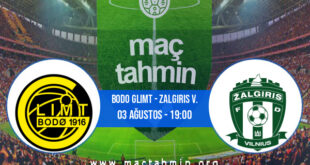 Bodo Glimt - Zalgiris V. İddaa Analizi ve Tahmini 03 Ağustos 2022