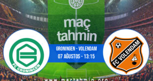 Groningen - Volendam İddaa Analizi ve Tahmini 07 Ağustos 2022