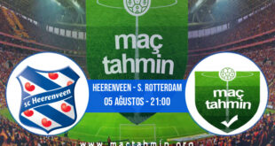 Heerenveen - S. Rotterdam İddaa Analizi ve Tahmini 05 Ağustos 2022