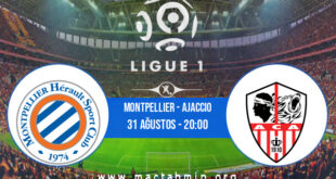 Montpellier - Ajaccio İddaa Analizi ve Tahmini 31 Ağustos 2022