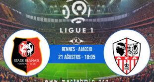Rennes - Ajaccio İddaa Analizi ve Tahmini 21 Ağustos 2022