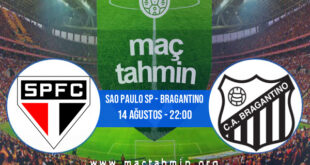 Sao Paulo SP - Bragantino İddaa Analizi ve Tahmini 14 Ağustos 2022