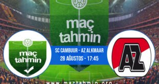 SC Cambuur - AZ Alkmaar İddaa Analizi ve Tahmini 28 Ağustos 2022