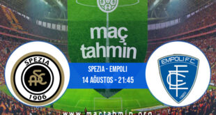 Spezia - Empoli İddaa Analizi ve Tahmini 14 Ağustos 2022