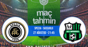 Spezia - Sassuolo İddaa Analizi ve Tahmini 27 Ağustos 2022