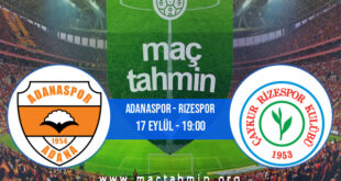 Adanaspor - Rizespor İddaa Analizi ve Tahmini 17 Eylül 2022