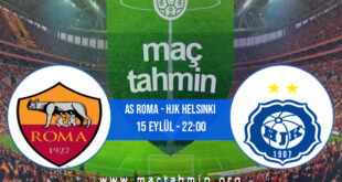 AS Roma - HJK Helsinki İddaa Analizi ve Tahmini 15 Eylül 2022