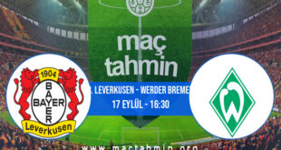 B. Leverkusen - Werder Bremen İddaa Analizi ve Tahmini 17 Eylül 2022