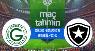 Goias GO - Botafogo RJ İddaa Analizi ve Tahmini 29 Eylül 2022
