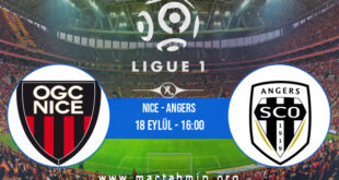 Nice - Angers İddaa Analizi ve Tahmini 18 Eylül 2022