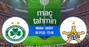 Omonia - Sheriff İddaa Analizi ve Tahmini 08 Eylül 2022