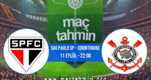 Sao Paulo SP - Corinthians İddaa Analizi ve Tahmini 11 Eylül 2022