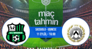 Sassuolo - Udinese İddaa Analizi ve Tahmini 11 Eylül 2022