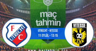 Utrecht - Vitesse İddaa Analizi ve Tahmini 11 Eylül 2022