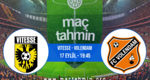 Vitesse - Volendam İddaa Analizi ve Tahmini 17 Eylül 2022