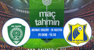 Akhmat Grozny - FK Rostov İddaa Analizi ve Tahmini 29 Ekim 2022