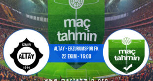 Altay - Erzurumspor FK İddaa Analizi ve Tahmini 22 Ekim 2022