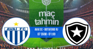 Avai SC - Botafogo RJ İddaa Analizi ve Tahmini 07 Ekim 2022
