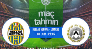 Hellas Verona - Udinese İddaa Analizi ve Tahmini 03 Ekim 2022