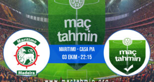 Maritimo - Casa Pia İddaa Analizi ve Tahmini 03 Ekim 2022