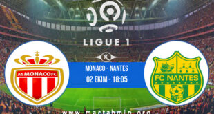 Monaco - Nantes İddaa Analizi ve Tahmini 02 Ekim 2022