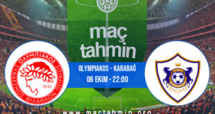 Olympiakos - Karabağ İddaa Analizi ve Tahmini 06 Ekim 2022