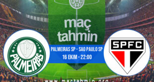 Palmeiras SP - Sao Paulo SP İddaa Analizi ve Tahmini 16 Ekim 2022