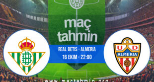 Real Betis - Almeria İddaa Analizi ve Tahmini 16 Ekim 2022