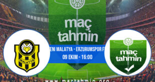 Yeni Malatya - Erzurumspor FK İddaa Analizi ve Tahmini 09 Ekim 2022