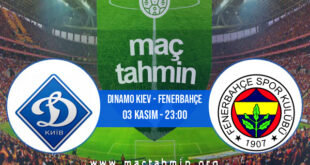 Dinamo Kiev - Fenerbahçe İddaa Analizi ve Tahmini 03 Kasım 2022