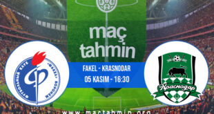 Fakel - Krasnodar İddaa Analizi ve Tahmini 05 Kasım 2022