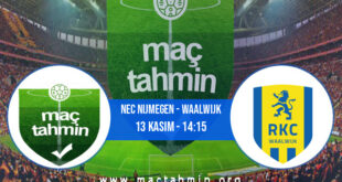 NEC Nijmegen - Waalwijk İddaa Analizi ve Tahmini 13 Kasım 2022