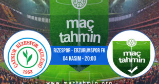 Rizespor - Erzurumspor FK İddaa Analizi ve Tahmini 04 Kasım 2022