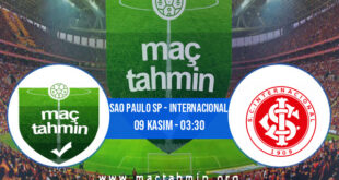 Sao Paulo SP - Internacional İddaa Analizi ve Tahmini 09 Kasım 2022