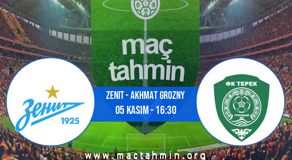 Zenit - Akhmat Grozny İddaa Analizi ve Tahmini 05 Kasım 2022