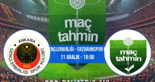 Gençlerbirliği - Erzurumspor FK İddaa Analizi ve Tahmini 11 Aralık 2022