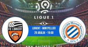 Lorient - Montpellier İddaa Analizi ve Tahmini 29 Aralık 2022