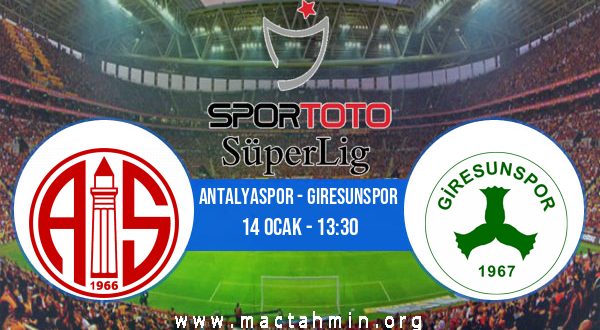 Antalyaspor - Giresunspor İddaa Analizi ve Tahmini 14 Ocak 2023