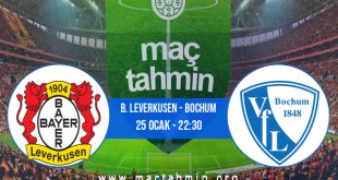 B. Leverkusen - Bochum İddaa Analizi ve Tahmini 25 Ocak 2023