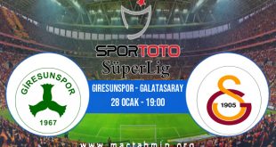 Giresunspor - Galatasaray İddaa Analizi ve Tahmini 28 Ocak 2023