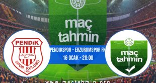 Pendikspor - Erzurumspor FK İddaa Analizi ve Tahmini 16 Ocak 2023