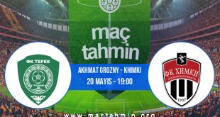 Akhmat Grozny - Khimki İddaa Analizi ve Tahmini 20 Mayıs 2023