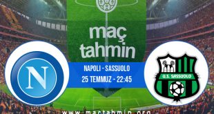 Napoli - Sassuolo İddaa Analizi ve Tahmini 25 Temmuz 2020