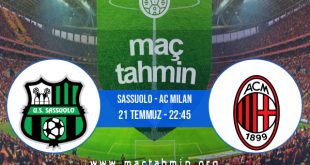Sassuolo - AC Milan İddaa Analizi ve Tahmini 21 Temmuz 2020