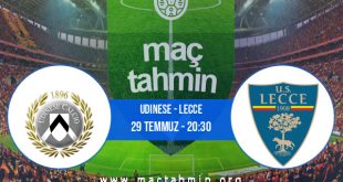 Udinese - Lecce İddaa Analizi ve Tahmini 29 Temmuz 2020