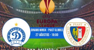 Dinamo Minsk - Piast Gliwice İddaa Analizi ve Tahmini 27 Ağustos 2020