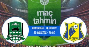 Krasnodar - FK Rostov İddaa Analizi ve Tahmini 30 Ağustos 2020